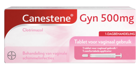 Canestene Gyn 500mg 1 tablet voor vaginaal gebruik